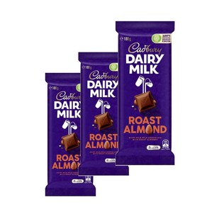 캐드버리 데일리 밀크 로스트 아몬드 초콜릿 Cadbuy Daiy Milk Roast Almond, 3개, 180g