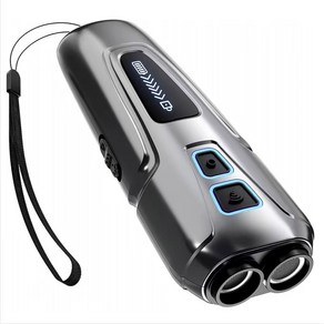 휴대용 퇴치기 강력 LED 가정용 고양이의 고출력 고양이뱀여우 개가 기계 멧돼지 들개, 2  초음파 개퇴치기 +블랙 스터드 고출력+디스플레이+