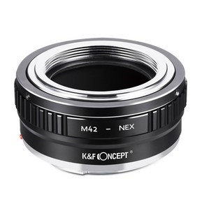 K&F Concept M42-NEX _ M42 Lens - Sony E FE Body 변환어뎁터, 1개