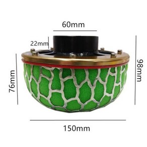 60mm 높은 냉기 필터 흡입구용 호흡 에어 자동차 범용 버섯 고성능 유량 HKS 액세서리 80mm 헤드 100mm, 1)60mm, 1개