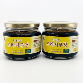 청운당농산 지리산 무 도라지청 토종 수제 도라지조청 약도라지청 효능