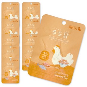 도그퓨어 강아지 고양이 푸드닭 간식 22g x 10p, 오리지널, 220g, 1개