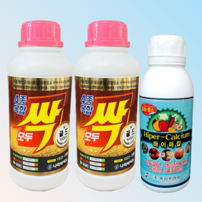 [농사마트] 모두싹 골드 1kg x 2병 + 사은품 하이퍼칼 500ml 뿌리발근제 유황 칼슘 농사마트, 2개