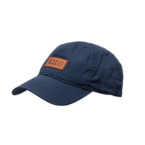 5.11 택티컬 레더 박스 로고 캡(퍼시픽 네이비) - LEATHER BOX LOGO CAP(PACIFIC NAVY)