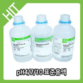 랩앤툴스 pH표준용액/ph4/ph7/ph10/표준액/ph버퍼 (500ml), 1개