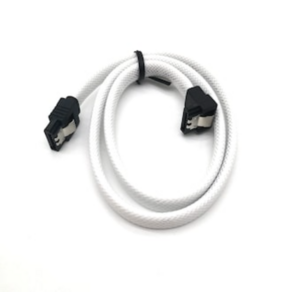 조이쿨 SATA3 슬리빙 케이블 (화이트 0.5m) 한쪽 ㄱ, 1개