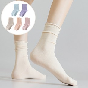 라라민 여름 얇은 면 양말 여성 무압박양말