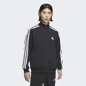 아디다스 ADIDAS 남녀공용 져지 트랙탑 더블니트 트랙탑 커플템 커플트랙탑 커플저지 데일리룩 3S 레귤러 핏 더블니트 트랙 재킷 JV6977