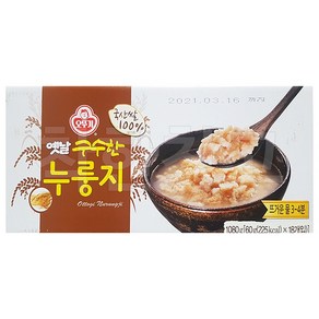 오뚜기 옛날 구수한 누룽지 60g x 18개 국산 누룽지탕