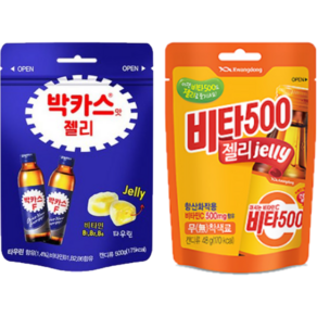 박카스젤리 50g 8개+비타500젤리 48g 10개, 1세트