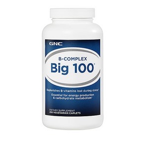 GNC 지앤씨 비타민 B 컴플렉스 빅 100 (250정) GNC B-Complex Big 100 250 Vegetarian Caplets