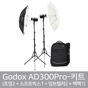 가우포토 공식정품 고독스 AD300Pro 키트 AD300Pro X2 + AD-S60S + UBL-085S/T + CB20