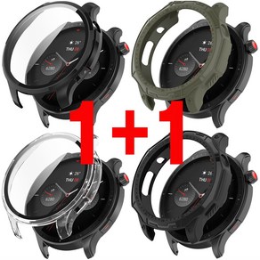 어메이즈핏 GTR4 케이스 풀커버케이스 하프케이스, 하프 케이스 세트, 1개