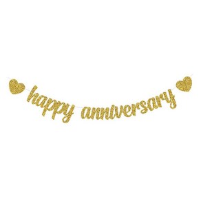 마블파티 happy anniversary 기념일 골드펄 가랜드