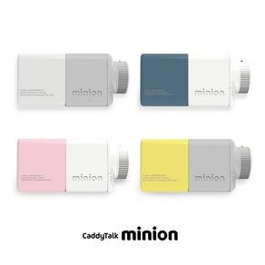 [캐디톡] 24년 신상품 캐디톡 minion 미니온 거리측정기, 화이트핑크