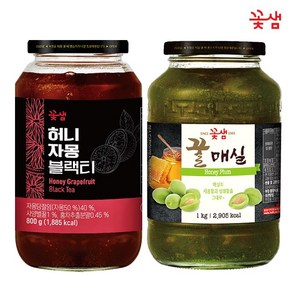 꽃샘 허니자몽블랙티 800g +꿀매실차 1kg, 1개