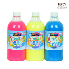 키즈맘아트 미술놀이 뭉게구름 거품물감 리필 1000ml x 3색 (A세트), 상세페이지 참조, 상세페이지 참조