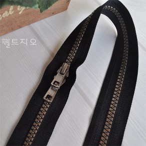 YKK 투웨이 양방향 가방 지퍼 65cm-검정, 1개