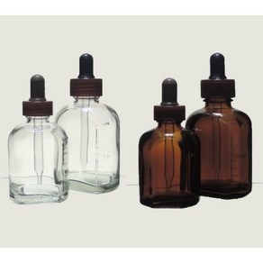 유리 스포이드병 50ml 100ml 갈색 투명 / 점적병 스포이트 프로폴리스병, 50ml 백색, 1개