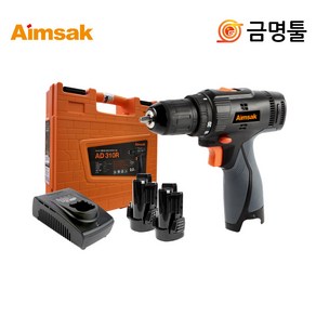 아임삭 AD310R 충전드릴 10.8V 2.0AH 2단속도조절 키레스척 20단토크조절, 1개