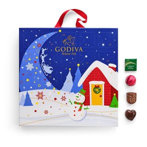 고디바 Godiva 쇼콜라티에 홀리데이 2022 어드벤트 캘린더 블루, 상품선택, 1세트, 10kg