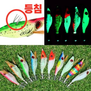 fish-fly 쭈꾸미 왕눈이에기 야광 등쌍침 10종 세트