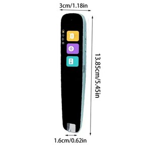 동시통역기 음성번역기 언어 실시간 자동 교실용 펜 휴대용 및 내구성 빠른 스캔 사전 일, 2.Blue