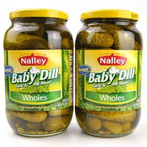코스트코 Nalley 베이비 딜 통 오이피클 1L x 2병, 2개