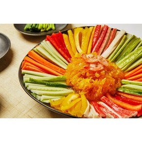 [오수연 푸드]수연이네 맛깔 해파리냉채 500g 채소포함(오이당근파프리카), 1개