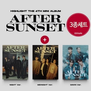 (3종세트) 하이라이트 Highlight 앨범 4집 AFTER SUNSET Alone