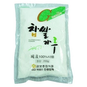 금보종합식품 찹쌀가루 200g 식품 > 신선식품 쌀/잡곡류 혼합곡/기타곡류, 1, 1