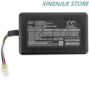 삼성 파워봇 R7040 R1AM7010UW/AA VR1AM7010U5/AA용 진공 청소기 배터리 2600mAh DJ96-00193E VCA-RBT7, [01] 2600mAh, 01 2600mAh, 01 2600mAh, 1개입