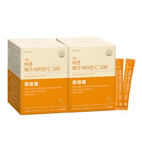 바른 메가 비타민C 영국산 분말 500mg (100포)