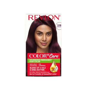 Revlon Colo N Cae Pemanent Hai Colo Ceam 160g - Bugundy 3RVWith Olive and Coconut Oil, 1개