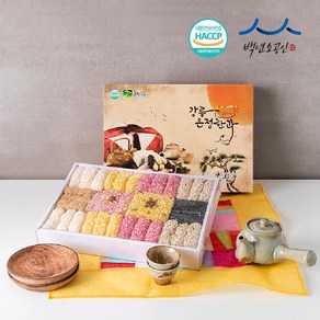 설 명절선물세트 과즐 산자 강정 한과 선물세트 2단, 800g, 1개