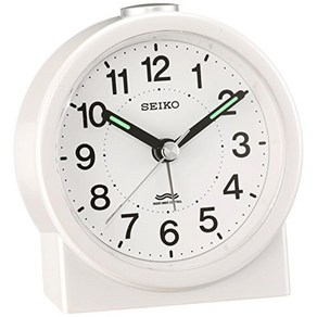 세이코 클락 알람시계 전파 아날로그 흰색 펄 KR325W SEIKO, 상품명참조