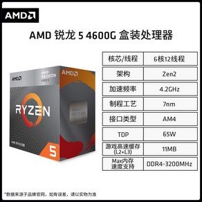 AMD RYZEN 3950X 라이젠9 6세대 R9 9950X 그래니트 릿지 CPU AM5, 라이젠 54600G, 1개