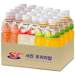 (서진프리미엄) 모구모구 3종혼합(복숭아+사과+망고) 320mlx24ea, 24개, 320ml