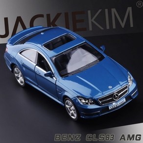 해외직구 벤츠 CLS63 AMG 1:36 다이캐스트 모델 / 자동차 미니카 장식품 어린이선물, Black, 1개