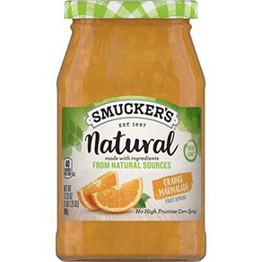 Smucke's Natual Fuit Spead Oange Mamalade 17.25 oz Smucke's 천연 과일 스프레드 오렌지 마멀레이드 17.25온스, 489g, 1개