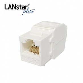 [LANsta+] CAT.6 UTP Tooless 키스톤잭 모듈 (화이트), 1개