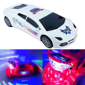 람보르기니 드림 슈퍼카 LED 미러볼 변신 자동차 장난감 크리스마스 단체 선물, 화이트
