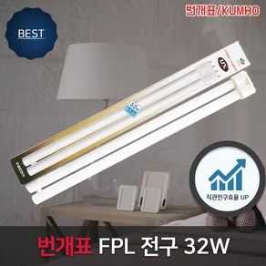 번개표 FPL전구 32W 주광색, 1개