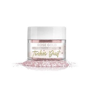 Bakell Rose Gold Tinke Dust 5 Gam  KOSHER Cet 베이켈 로즈 골드 팅커 더스트 5그램  코셔 인증  100% 식용 글리터  케이크, 1개