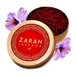 Zaan 프리미엄 A 등급 사프론 All-Red Saffon Spice, 1, 2g