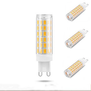 가장 밝은 G9 LED 램프 AC220V 5W 7W 9W 12W 세라믹 SMD2835 LED 전구 따뜻한/차가운 백색 스포트라이트 할로겐 조명 교체, Wam White, 1개, G9 15W 220V, 1개