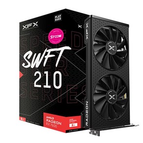 XFX 라데온 RX 7600 SWFT 210 CORE D6 8GB AMD 그래픽카드