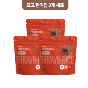 오래오랩 표고버섯 현미칩 프리미엄 저당간식 케어스낵, 170g, [특가]표고현미칩, 3개