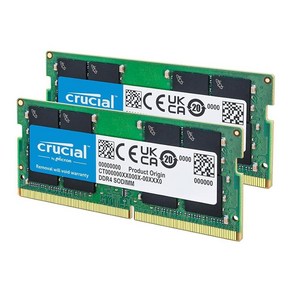 Crucial 노트북 메모리 램 16GB DDR4 3200MHz CL22 (CT2K8G4SFRA32A)