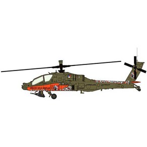 HOBBY MASTER 하비마스터 HH12091/72 AH-64D 네덜란드 공군 AH-64D 아파치 솔로 디스플레이 팀 [다이캐스트 비행기], 단일, 1개